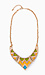 Chevron Pattern Plate Necklace Thumb 1
