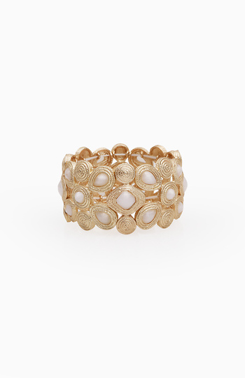Elastic Swirl Stone Bracelet Slide 1