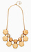 Two Tiered Circle Stone Necklace Thumb 1