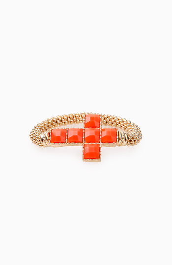 Orange Cross Bracelet Slide 1