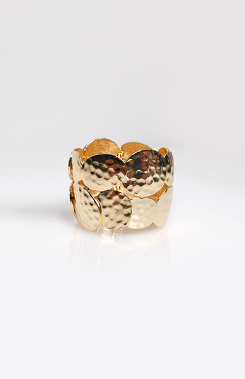 Battered Gold Coin Bracelet Slide 1