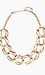 Hammered Mixed Chain Link Necklace Thumb 1