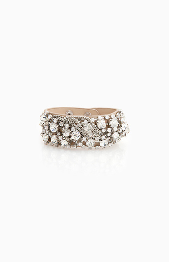Glam Rock n Chain Cuff Bracelet Slide 1