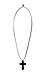 Black Cross Pendant Necklace Thumb 1