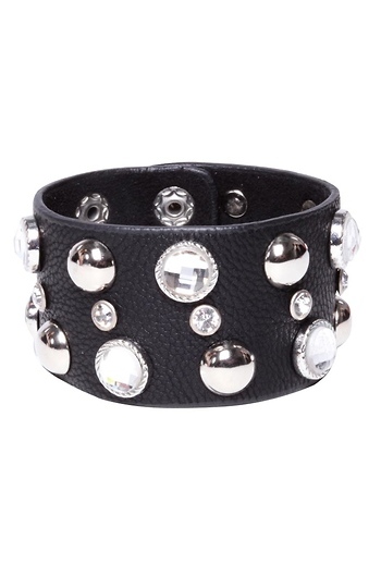Wristband with Crystal Stud Details Slide 1