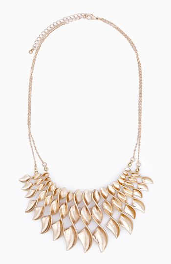 Twisted Ribbon Bib Necklace Slide 1