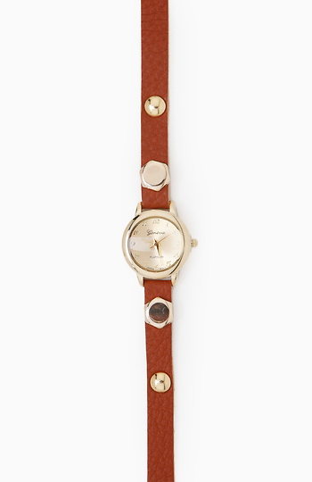 Chain and Stud Wrap Watch Slide 1
