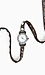 Crystal Stud Leather Wrap Watch Bracelet Thumb 3