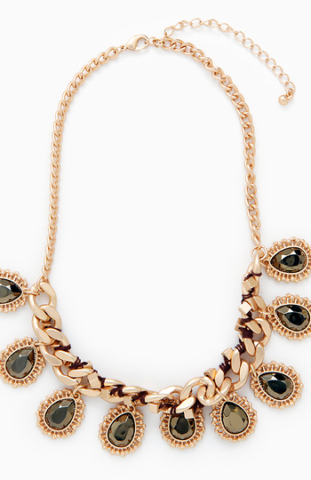 Bohemian Stone Drop Necklace Slide 1