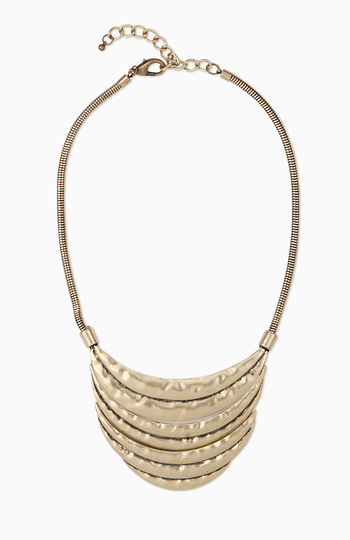 Gold Armor Collar Necklace Slide 1