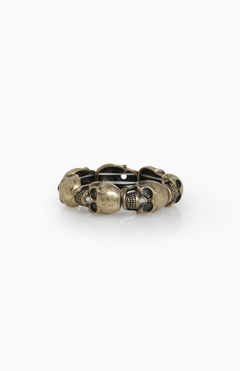 Tarnished Skull Stretch Bracelet Slide 1