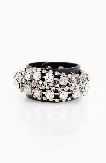Glam Rock n Chain Cuff Bracelet Slide 1