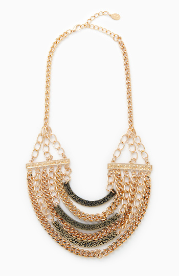 Decorative Bar Statement Necklace Slide 1