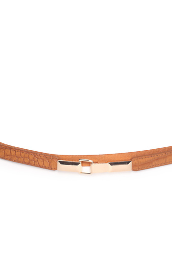 Elastic Belt with Gold Hardware Slide 1