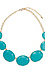 Oval Stone Necklace Thumb 1