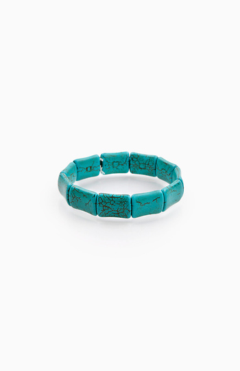 Marbled Bone Stretch Bracelet Slide 1