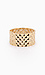 Raised Geometric Gold Cuff Thumb 1