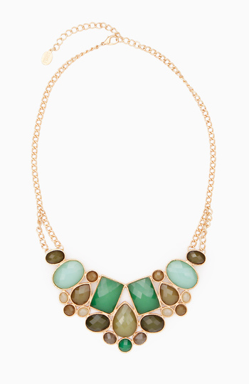 Multi-Stone Collar Necklace Slide 1