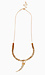 Stacked Disk Horn Necklace Thumb 1