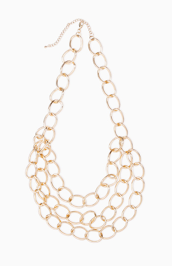 Oversized Chain Link Necklace Slide 1