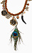 Peacock Feather Woven Necklace Thumb 3