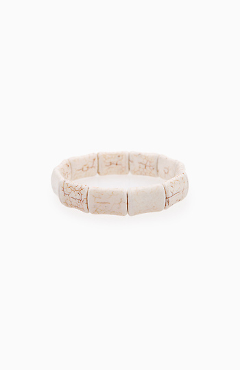Marbled Bone Stretch Bracelet Slide 1