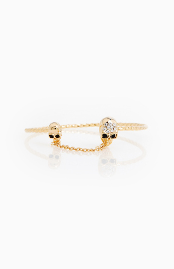 Double Edge Skull Bangle Slide 1