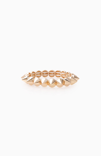 Short Spike Elastic Bracelet Slide 1