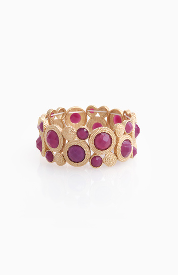 Offset Stone Swirl Bracelet Slide 1