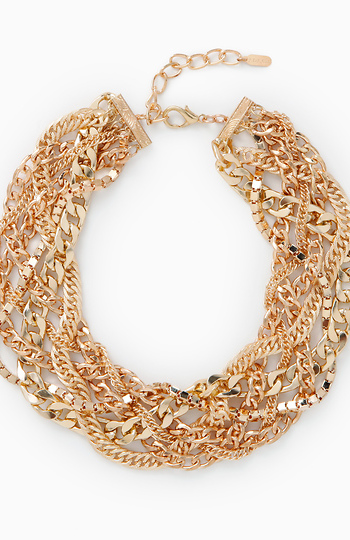 Tangled Chain Statement Necklace Slide 1