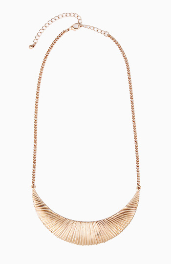 Striated Moon Necklace Slide 1