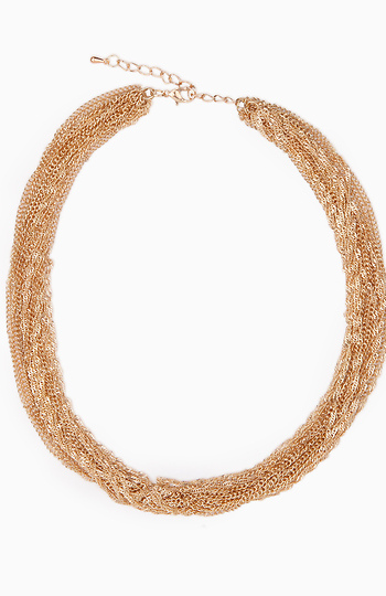 Multi-Strand Chain Link Necklace Slide 1