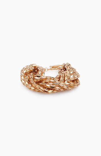 Braided Gold Bracelet Slide 1