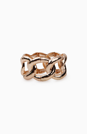 Hammered Chain Link Bracelet Slide 1
