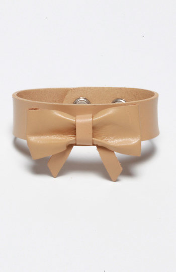 Leather Ribbon Bracelet Slide 1