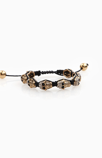 Skull friendship bracelet Slide 1