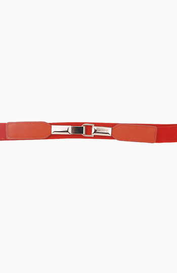 Elastic Belt with Gold Buckle Slide 1