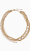 Multi Gold Chain and Crystals Necklace Thumb 1