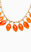 Leaf and Stone Dangle Necklace Thumb 3