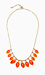 Leaf and Stone Dangle Necklace Thumb 1