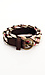 Floral and Leather Braided Belt Thumb 1