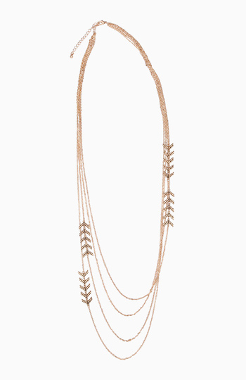 Layered Arrow Necklace Slide 1