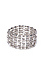 Silver Seed Bead Stretch Bracelet Thumb 1