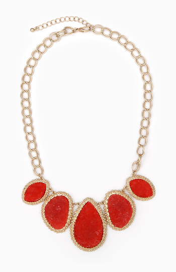 Druzy Necklace Slide 1