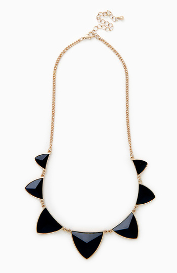 Arrowhead Geometric Stone Necklace Slide 1