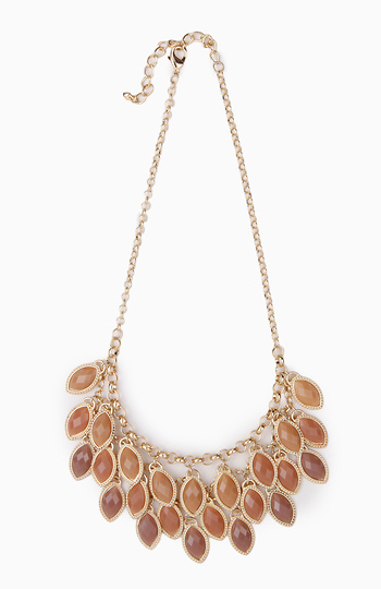Ombre Leaf Necklace Slide 1