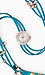 Teal Rhinestone Cord Watch Thumb 2