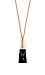 Orelia Long Black Quartz Pendant Necklace Thumb 3