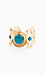 Gold Turquoise and Spiral Bracelet Thumb 1