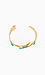 Gold Turquoise and Spiral Bracelet Thumb 3